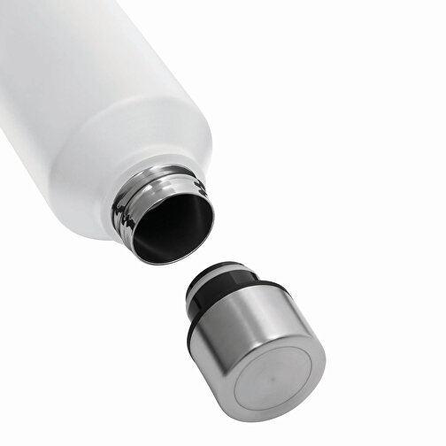 Vakuum-Trinkflasche RICH FLAVOUR , weiß, Edelstahl / PP / Silikon, 25,30cm (Länge), Bild 5