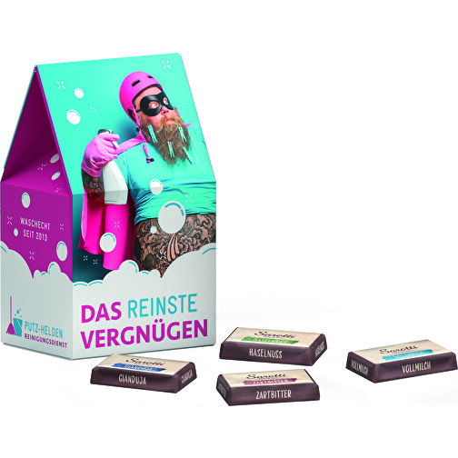 Caja de pie embalaje promocional Barritas de chocolate Sarotti, Imagen 1