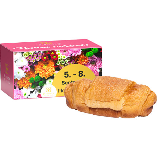 Frühstücksbox , Werbeverpackung aus weissem, FSC-zertifizierten Karton, klimaneutral, 7,00cm x 7,70cm x 13,70cm (Länge x Höhe x Breite), Bild 1