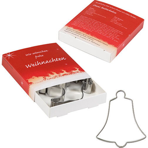 Caja premium de lata para hornear - Navidad - Cometa + campana, Imagen 4