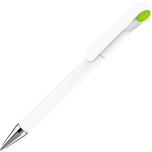 Prodir DS1 TPC Twist Kugelschreiber , Prodir, weiß poliert / grün, Kunststoff/Metall, 14,10cm x 1,40cm (Länge x Breite), Bild 1
