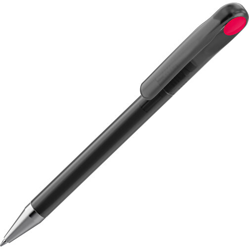 Prodir DS1 TFS Twist Kugelschreiber , Prodir, schwarz gefrostet / rot, Kunststoff/Metall, 14,10cm x 1,40cm (Länge x Breite), Bild 1