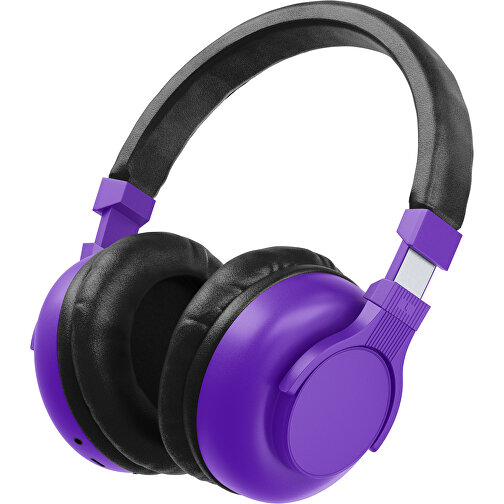 Bluetooth-ANC-Kopfhörer SilentHarmony Inkl. Individualisierung , violet / schwarz, Kunststoff, 20,00cm x 10,00cm x 17,00cm (Länge x Höhe x Breite), Bild 1