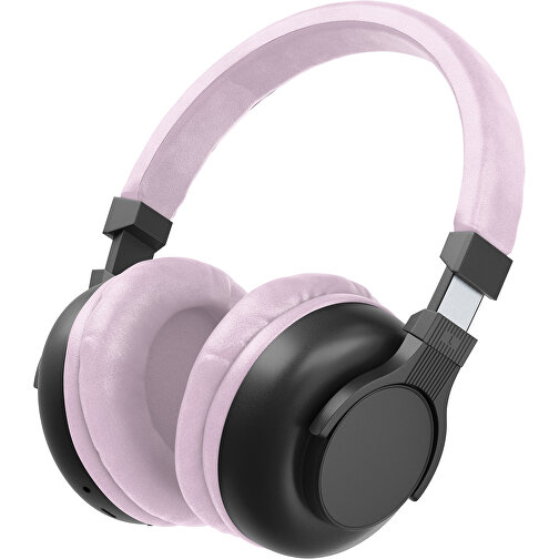 Bluetooth-ANC-Kopfhörer SilentHarmony Inkl. Individualisierung , schwarz / zartrosa, Kunststoff, 20,00cm x 10,00cm x 17,00cm (Länge x Höhe x Breite), Bild 1