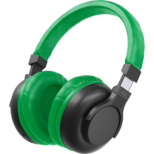 Bluetooth-ANC-Kopfhörer SilentHarmony Inkl. Individualisierung , schwarz / grün, Kunststoff, 20,00cm x 10,00cm x 17,00cm (Länge x Höhe x Breite), Bild 1