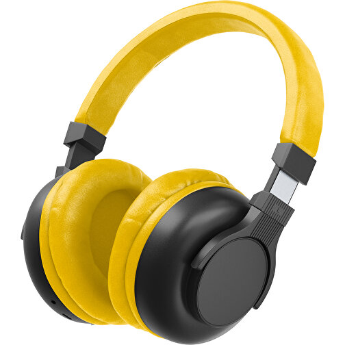 Bluetooth-ANC-Kopfhörer SilentHarmony Inkl. Individualisierung , schwarz / sonnengelb, Kunststoff, 20,00cm x 10,00cm x 17,00cm (Länge x Höhe x Breite), Bild 1