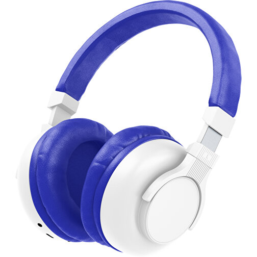 Bluetooth-ANC-Kopfhörer SilentHarmony Inkl. Individualisierung , weiß / blau, Kunststoff, 20,00cm x 10,00cm x 17,00cm (Länge x Höhe x Breite), Bild 1