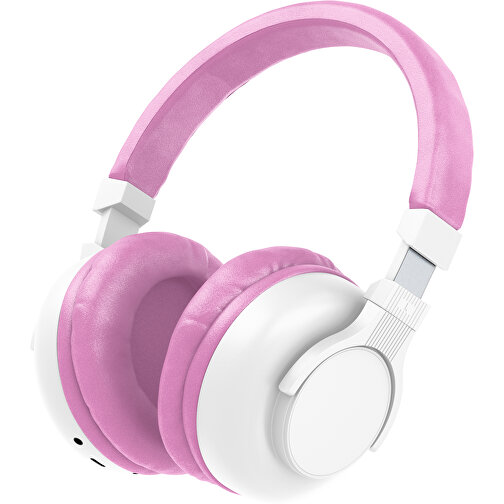 Bluetooth-ANC-Kopfhörer SilentHarmony Inkl. Individualisierung , weiß / rosa, Kunststoff, 20,00cm x 10,00cm x 17,00cm (Länge x Höhe x Breite), Bild 1