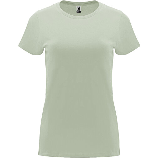 Capri T-Shirt Für Damen , mist green, Single jersey Strick 100% Baumwolle, 170 g/m2, 2XL, , Bild 1