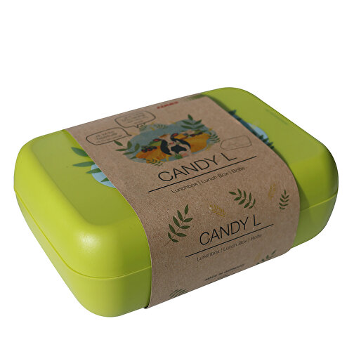 CANDY READY Lunchbox-Set + Besteck-Set , Koziol, nature red, Organic Bio-Circular, 19,00cm x 6,50cm x 13,50cm (Länge x Höhe x Breite), Bild 6
