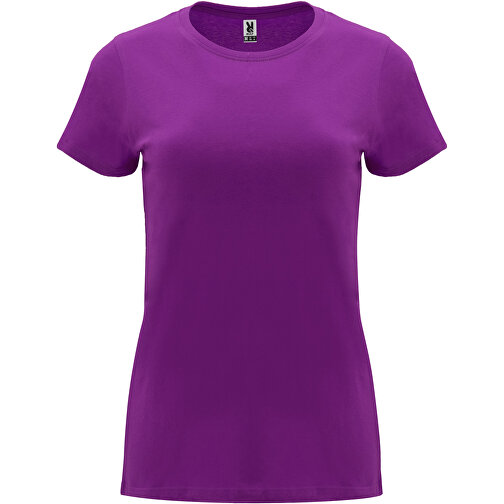 Capri T-Shirt Für Damen , lila, Single jersey Strick 100% Baumwolle, 170 g/m2, 2XL, , Bild 1