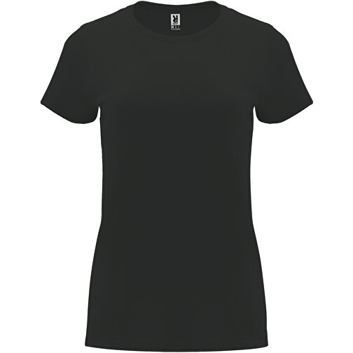 Capri T-Shirt Für Damen , dark lead, Single jersey Strick 100% Baumwolle, 170 g/m2, 2XL, , Bild 1