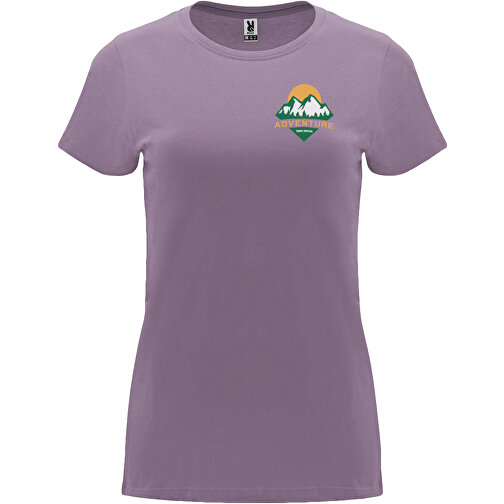 Capri T-Shirt Für Damen , flieder, Single jersey Strick 100% Baumwolle, 170 g/m2, L, , Bild 2