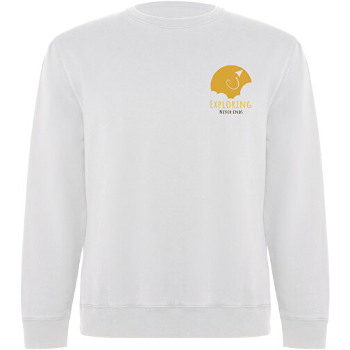 Batian Sweatshirt Mit Rundhalsausschnitt Unisex , weiß, Strick 60% Bio Baumwolle, 40% Recyceltes Polyester, 300 g/m2, 2XL, , Bild 2