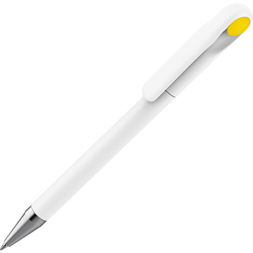 Prodir DS1 TMS Twist Kugelschreiber , Prodir, weiß / sonnengelb, Kunststoff / Metall, 14,10cm x 1,40cm (Länge x Breite), Bild 1