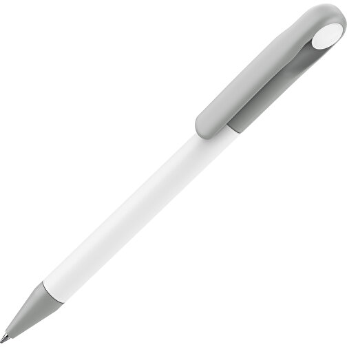 Prodir DS1 TMM Twist Kugelschreiber , Prodir, weiß / grau, Kunststoff, 14,10cm x 1,40cm (Länge x Breite), Bild 1