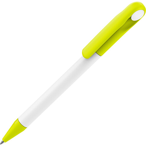 Prodir DS1 TMM Twist Kugelschreiber , Prodir, weiß / hellgrün, Kunststoff, 14,10cm x 1,40cm (Länge x Breite), Bild 1