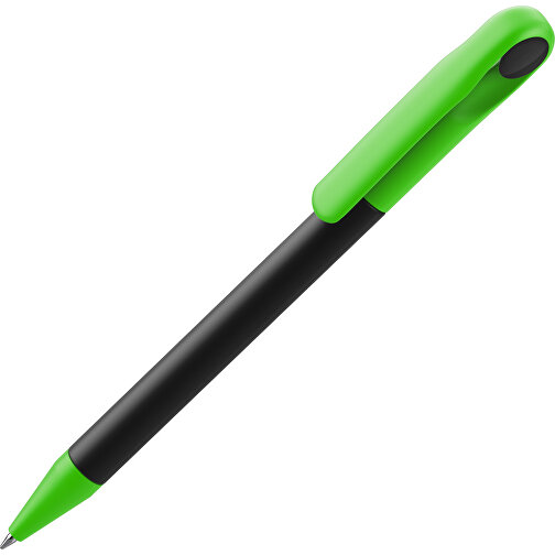 Prodir DS1 TMM Twist Kugelschreiber , Prodir, schwarz / grasgrün, Kunststoff, 14,10cm x 1,40cm (Länge x Breite), Bild 1