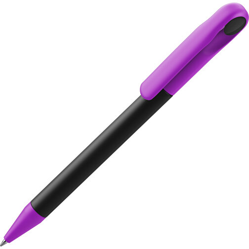 Prodir DS1 TMM Twist Kugelschreiber , Prodir, schwarz / dunkelmagenta, Kunststoff, 14,10cm x 1,40cm (Länge x Breite), Bild 1