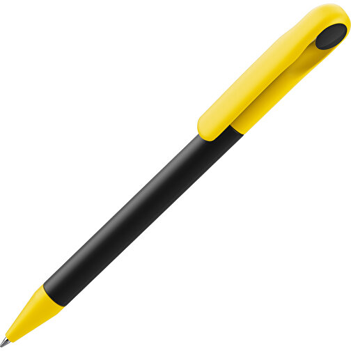 Prodir DS1 TMM Twist Kugelschreiber , Prodir, schwarz / sonnengelb, Kunststoff, 14,10cm x 1,40cm (Länge x Breite), Bild 1