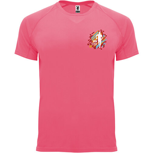 Bahrain Sport T-Shirt Für Herren , fluor lady pink, Interlock Strick 100% Polyester, 135 g/m2, 2XL, , Bild 2