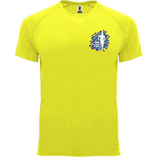 Bahrain Sport T-Shirt Für Herren , fluor yellow, Interlock Strick 100% Polyester, 135 g/m2, 2XL, , Bild 2