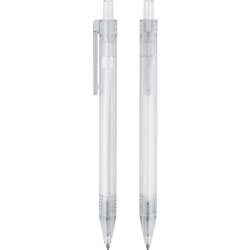 Druckkugelschreiber RPET , glasklar, RPET, 14,60cm (Länge), Bild 2