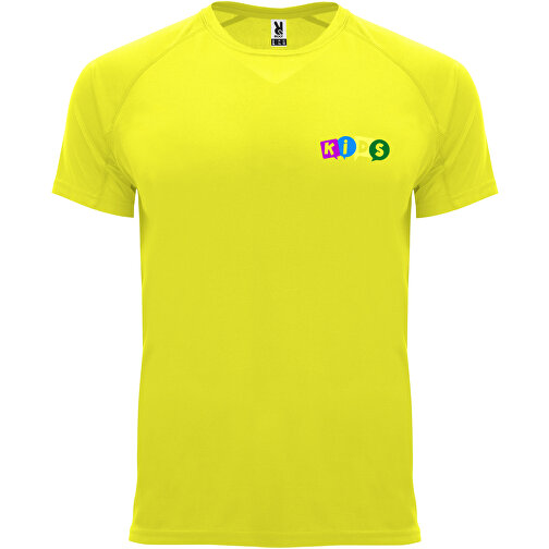 Bahrain Sport T-Shirt Für Kinder , fluor yellow, Interlock Strick 100% Polyester, 135 g/m2, 12, , Bild 2