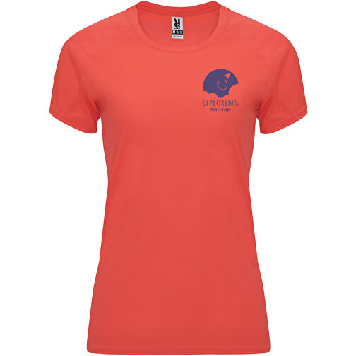 Bahrain Sport T-Shirt Für Damen , fluor coral, Interlock Strick 100% Polyester, 135 g/m2, 2XL, , Bild 2
