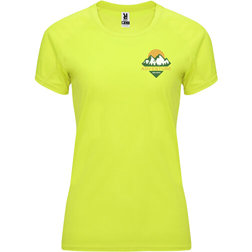 Bahrain Sport T-Shirt Für Damen , fluor yellow, Interlock Strick 100% Polyester, 135 g/m2, 2XL, , Bild 2