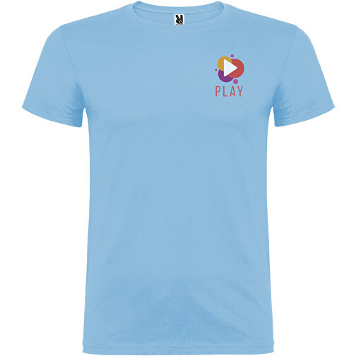 Beagle T-Shirt Für Herren , himmelblau, Single jersey Strick 100% Baumwolle, 155 g/m2, 3XL, , Bild 2