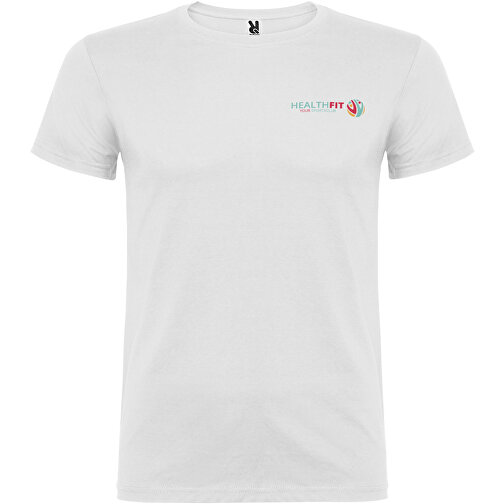 Beagle T-Shirt Für Herren , weiß, Single jersey Strick 100% Baumwolle, 155 g/m2, M, , Bild 2
