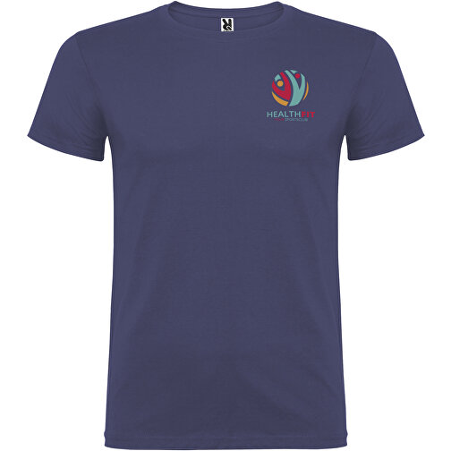 Beagle T-Shirt Für Herren , blue denim, Single jersey Strick 100% Baumwolle, 155 g/m2, S, , Bild 2