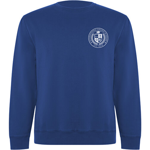 Batian Sweatshirt Mit Rundhalsausschnitt Unisex , royal, Strick 60% Bio Baumwolle, 40% Recyceltes Polyester, 300 g/m2, L, , Bild 2