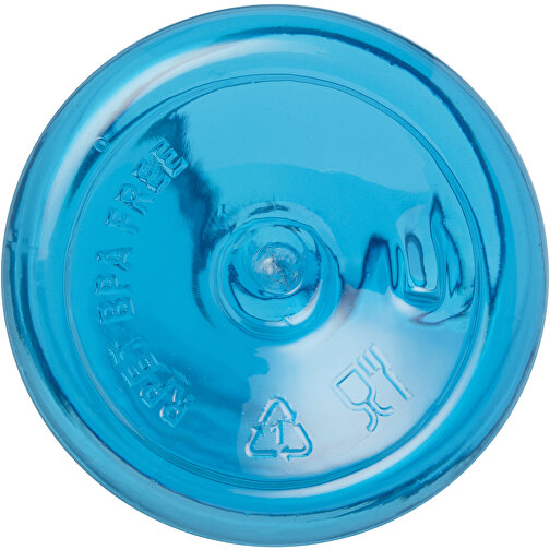 Bodhi 500 Ml Sportflasche Aus RPET , transparent hellblau, Recycelter PET Kunststoff, Recycled stainless steel, 6,50cm x 20,00cm x 6,50cm (Länge x Höhe x Breite), Bild 5