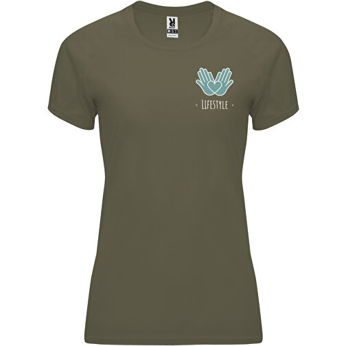 Bahrain Sport T-Shirt Für Damen , militar green, Interlock Strick 100% Polyester, 135 g/m2, 2XL, , Bild 2
