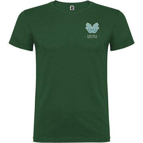 Beagle T-Shirt Für Herren , dunkelgrün, Single jersey Strick 100% Baumwolle, 155 g/m2, XL, , Bild 2