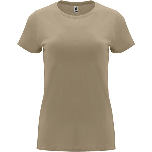 Capri T-Shirt Für Damen , sand meliert, Single jersey Strick 100% Baumwolle, 170 g/m2, M, , Bild 1