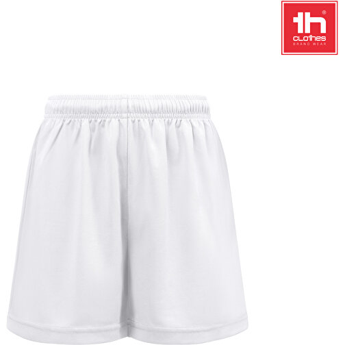 THC MATCH KIDS WH. Sport-Shorts Für Kinder , weiß, Recyceltes Polyester, 10, , Bild 4