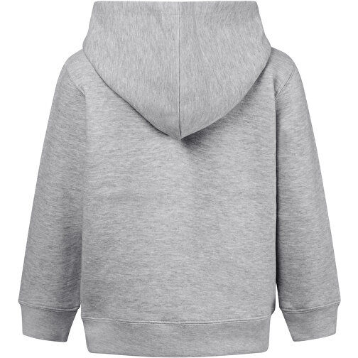 THC AMSTERDAM KIDS. Kinderjacken , hellgrau melliert, Amerikanisches Fleece, recyceltes Polyester, 8, , Bild 2