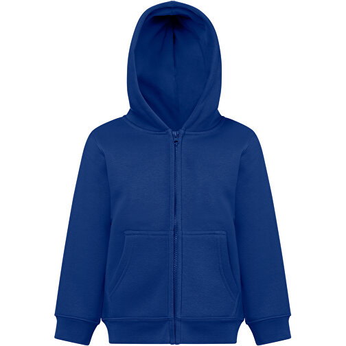 THC AMSTERDAM KIDS. Kinderjacken , königsblau, Amerikanisches Fleece, recyceltes Polyester, 4, , Bild 4