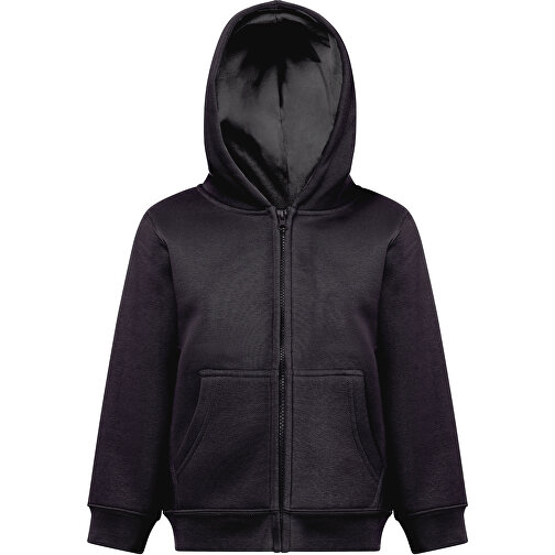 THC AMSTERDAM KIDS. Kinderjacken , schwarz, Amerikanisches Fleece, recyceltes Polyester, 6, , Bild 4