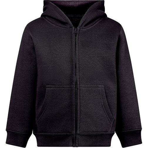 THC AMSTERDAM KIDS. Kinderjacken , schwarz, Amerikanisches Fleece, recyceltes Polyester, 4, , Bild 1