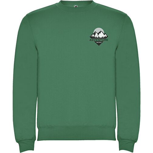 Clasica Sweatshirt Mit Rundhalsausschnitt Unisex , kelly green, Strick 50% Baumwolle, 50% Polyester, 280 g/m2, L, , Bild 2