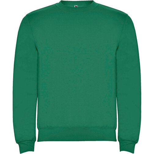 Clasica Sweatshirt Mit Rundhalsausschnitt Für Kinder , kelly green, Strick 50% Baumwolle, 50% Polyester, 280 g/m2, 7/8, , Bild 1