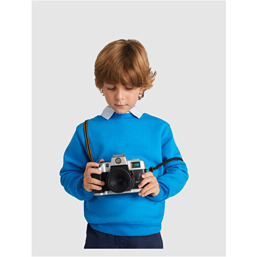 Clasica Sweatshirt Mit Rundhalsausschnitt Für Kinder , royal, Strick 50% Baumwolle, 50% Polyester, 280 g/m2, 9/10, , Bild 4