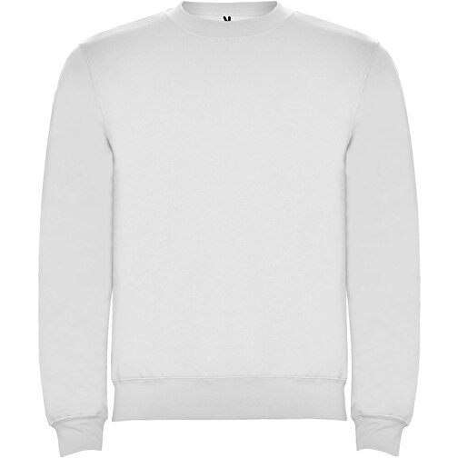 Clasica Sweatshirt Mit Rundhalsausschnitt Für Kinder , weiß, Strick 50% Baumwolle, 50% Polyester, 280 g/m2, 9/10, , Bild 1
