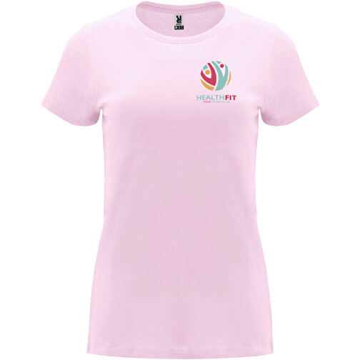 Capri T-Shirt Für Damen , hellrosa, Single jersey Strick 100% Baumwolle, 170 g/m2, XL, , Bild 2