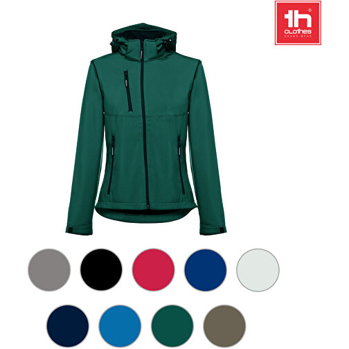 THC ZAGREB MUJER. Chaqueta softshell con cinturón para mujer, Imagen 4