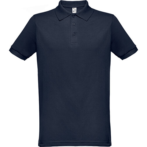 THC BERLIN. Kurzarm-Poloshirt Für Herren , blau, Baumwolle und Polyester, L, 74,00cm x 54,00cm (Länge x Breite), Bild 1